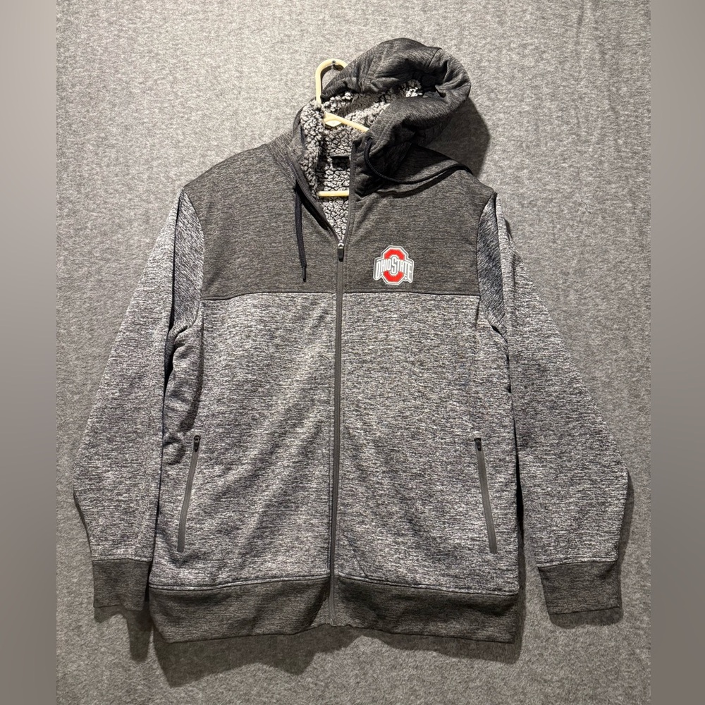 Gray Full-Zip Hoodie Jacket